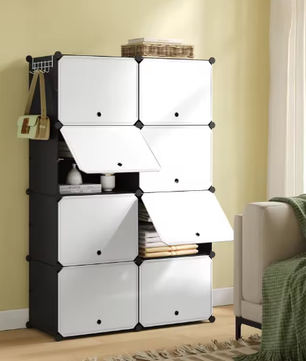 Schoenenkast met 8 Compartimenten en Deuren – 32 Paar