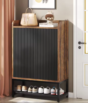 Schoenenkast met Deuren – 5-Laags Houten Schoenenopbergkast voor Hal