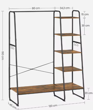 Garderoberek met Hangstang, Schoenenplanken en amp; Haken