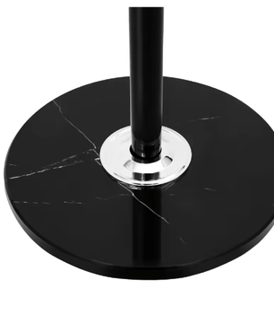 Robuust Hoeden- en Kledingrek met RVS Frame en Marmeren Basis