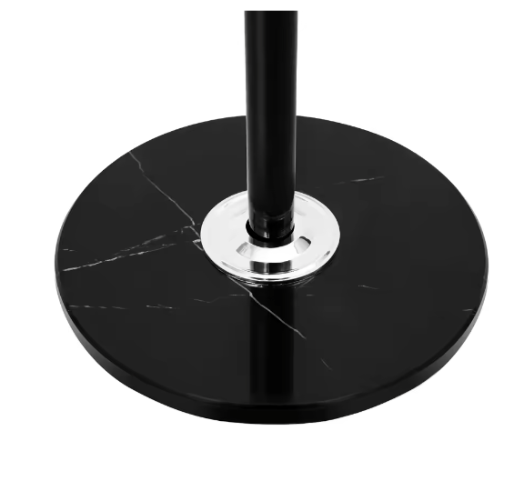 Robuust Hoeden- en Kledingrek met RVS Frame en Marmeren Basis