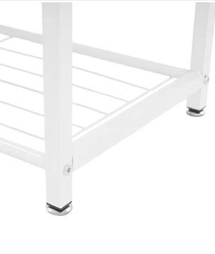 Multifunctionele kledingstandaard met bank en schoenenrek – Met haken voor jassen, tassen en accessoires