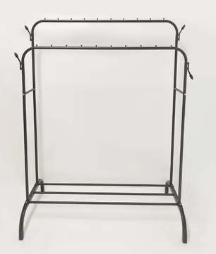 Dubbelpolig Kledingrek met Haken – Vrijstaand en nbsp; Hoge Capaciteit