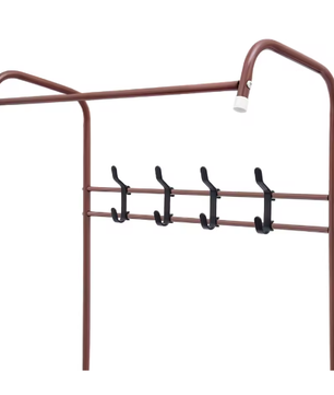 Metalen kapstok met plank en 4 haken – Vrijstaand en stevig