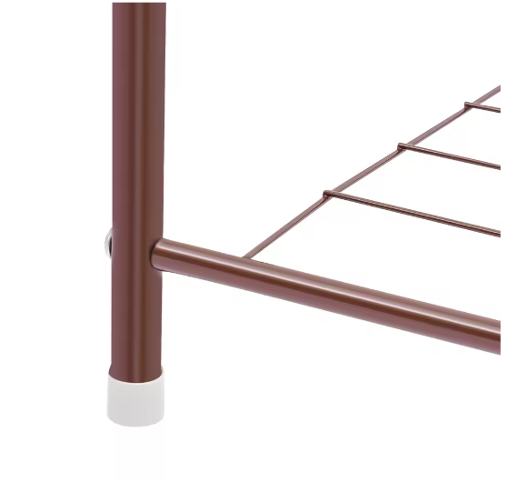 Metalen kapstok met plank en 4 haken – Vrijstaand en stevig