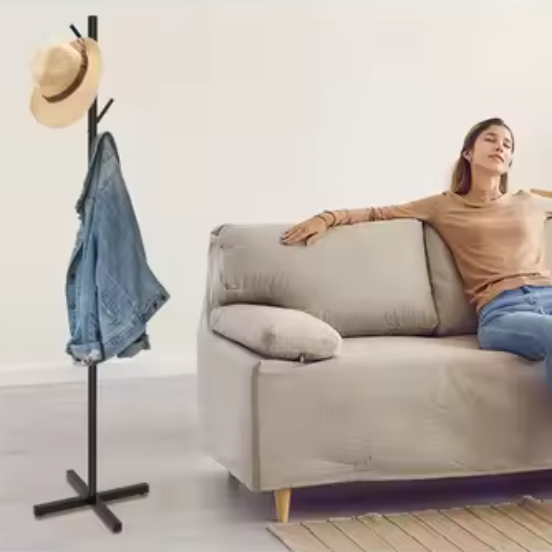Moderne Vrijstaande Kapstok met 7 Haken – Stevig en nbsp; Ruimtebesparend