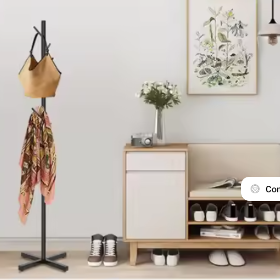 Moderne Vrijstaande Kapstok met 7 Haken – Stevig en nbsp; Ruimtebesparend