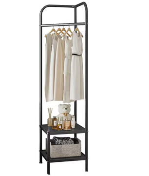 Metalen Hoekkapstok met Dubbele Plank – Vrijstaand, Ruimtebesparend en Stijlvol