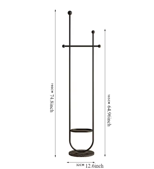 Modern Vrijstaand Kledingrek – Draagbaar, Stijlvol en Multifunctioneel