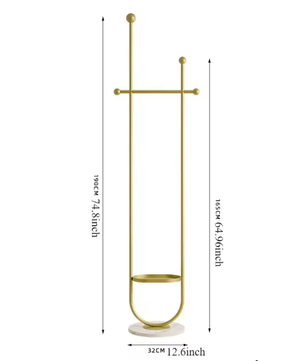 Modern Vrijstaand Kledingrek – Draagbaar, Stijlvol en Multifunctioneel