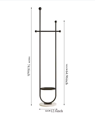 Modern Vrijstaand Kledingrek – Draagbaar, Stijlvol en Multifunctioneel