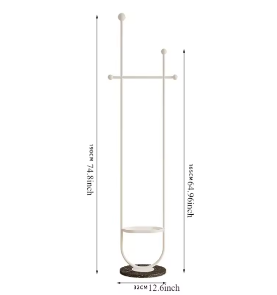 Modern Vrijstaand Kledingrek – Draagbaar, Stijlvol en Multifunctioneel