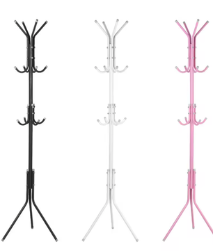 Metalen Kapstok met 10 Haken – Vrijstaande Jas en Hoedenstandaard