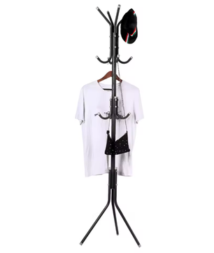 Metalen Kapstok met 10 Haken – Vrijstaande Jas en Hoedenstandaard