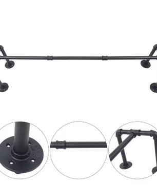 Industriële Wandkledingrail van Metaal – Stevig, Ruimtebesparend en Stijlvol