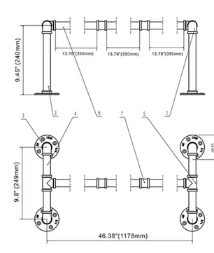 Industriële Wandkledingrail van Metaal – Stevig, Ruimtebesparend en Stijlvol