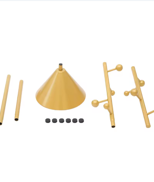 Vrijstaande Metalen Kapstok met 8 Haken – Slank en Modern Ontwerp (28×170 cm)