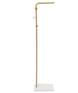 Moderne Vrijstaande Kapstok met Leistenen Basis – 3 Haken, Stabiel, Ruimtebesparend en Ideaal voor Kleine Ruimtes