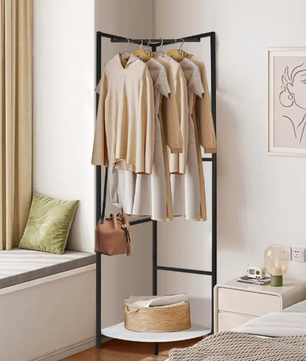 Hoek Kapstok met Plank en Schoenenrek – Vrijstaand en Ruimtebesparend