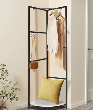 Hoek Kapstok met Plank en Schoenenrek – Vrijstaand en Ruimtebesparend