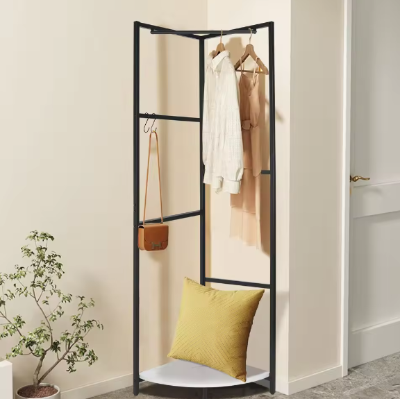 Hoek Kapstok met Plank en Schoenenrek – Vrijstaand en Ruimtebesparend