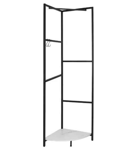Hoek Kapstok met Plank en Schoenenrek – Vrijstaand en Ruimtebesparend
