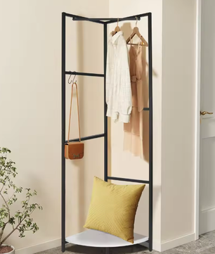 Hoek Kapstok met Plank en Schoenenrek – Vrijstaand en Ruimtebesparend