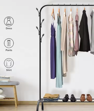 2-in-1 Kledingrek en Droogrek – Opvouwbaar en Ruimtebesparend