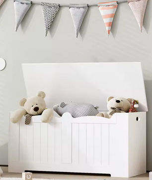 Opbergkist en Opklapbare Opbergbank – Houten Opbergorganisator voor Hal