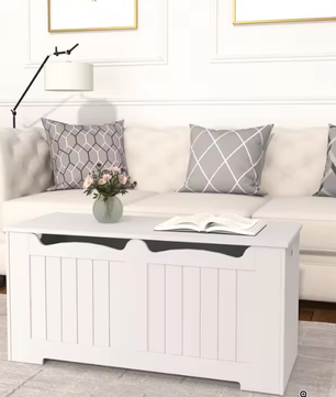 Opbergkist en Opklapbare Opbergbank – Houten Opbergorganisator voor Hal