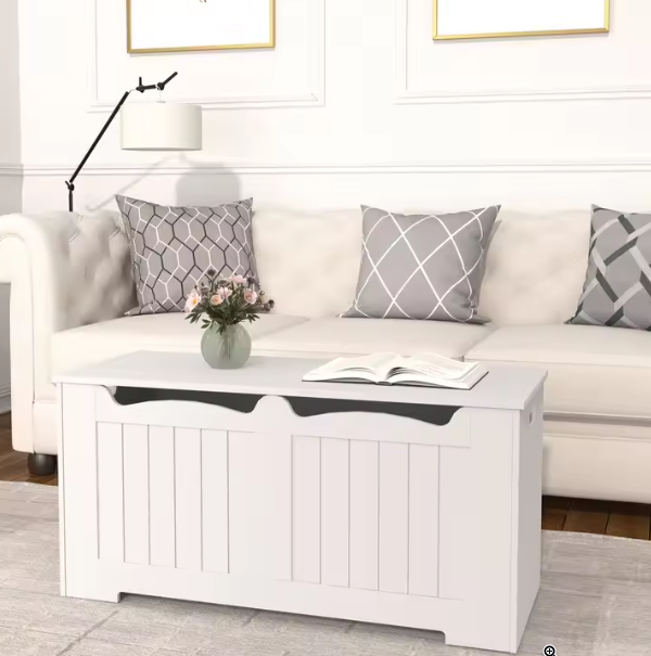 Opbergkist en Opklapbare Opbergbank – Houten Opbergorganisator voor Hal