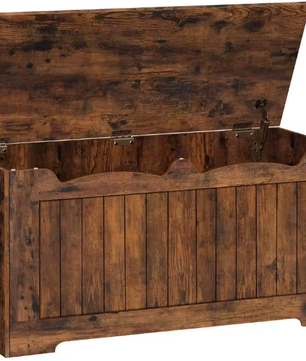 Opbergkist en Opklapbare Opbergbank – Houten Opbergorganisator voor Hal