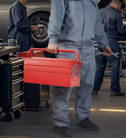 Draagbare Metalen Gereedschapskist – 3- en 5-laags Organizer met Handvat