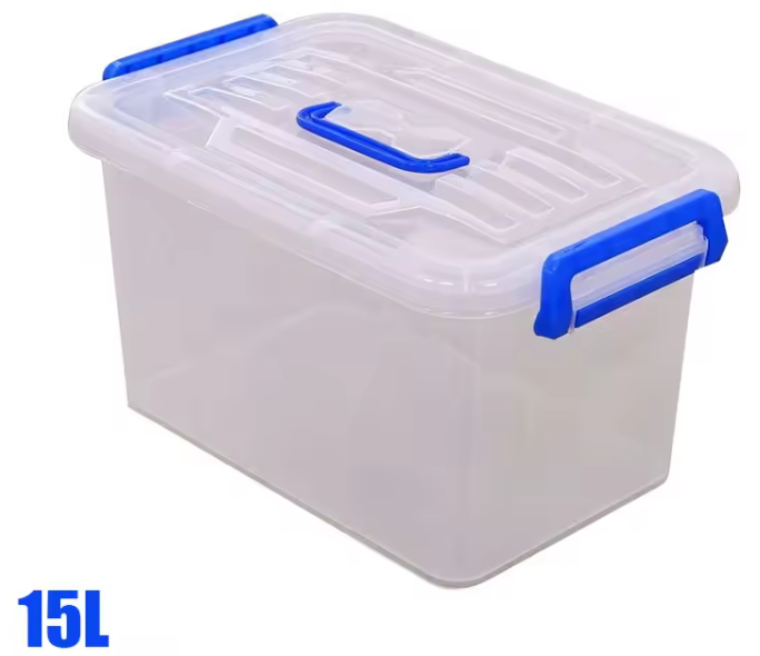 Stapelbare Opbergdoos met Deksel – Organizer Box met Wielen voor Kast en Thuis