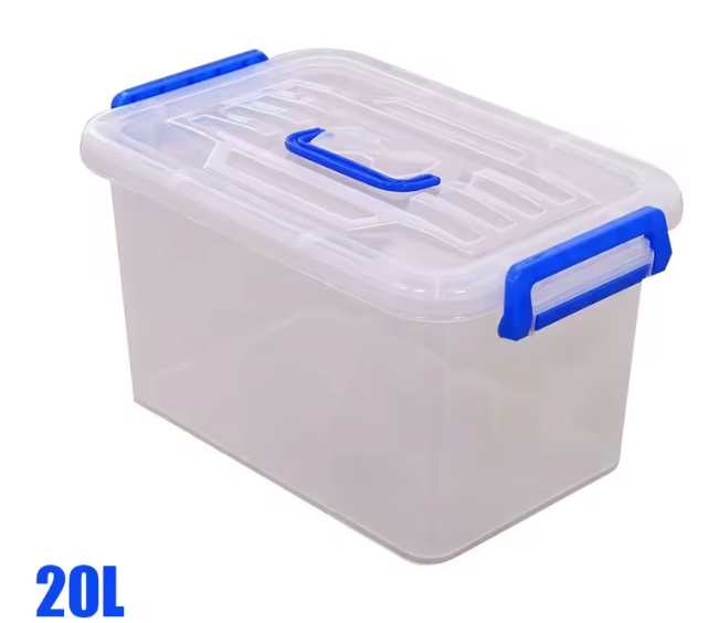 Stapelbare Opbergdoos met Deksel – Organizer Box met Wielen voor Kast en Thuis