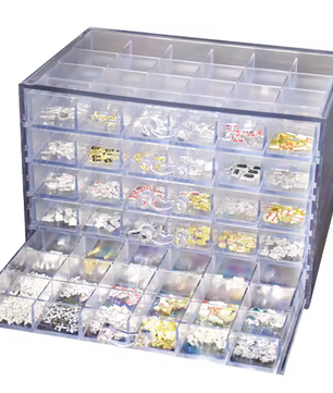 Grote Nail Art Opbergdoos – 120 Vakken en 5 Lades Organizer