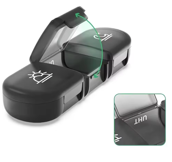 Wekelijkse Pillenorganizer – 7 Dagen, 3 Vakken per Dag, Compact en Draagbaar