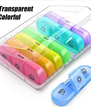 Wekelijkse Pillenorganizer – 7 Dagen, 3 Vakken per Dag, Compact en Draagbaar