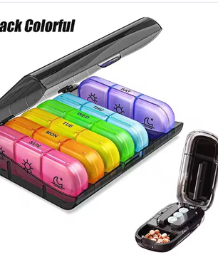 Wekelijkse Pillenorganizer – 7 Dagen, 3 Vakken per Dag, Compact en Draagbaar