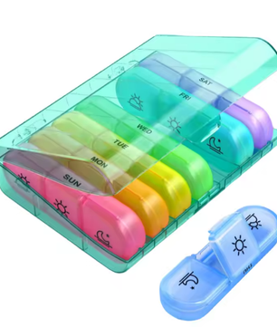 Wekelijkse Pillenorganizer – 7 Dagen, 3 Vakken per Dag, Compact en Draagbaar