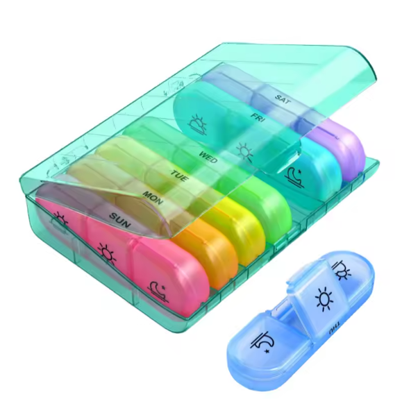 Wekelijkse Pillenorganizer – 7 Dagen, 3 Vakken per Dag, Compact en Draagbaar