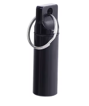 Waterdichte Metalen Pillendoos Sleutelhanger – Aluminium Mini Opbergcontainer voor Medicatie en Kleine Items