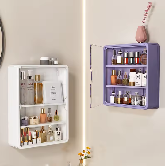 Muurhangende Medicijnkast – Transparante Waterdichte Opbergdoos met Grote Capaciteit