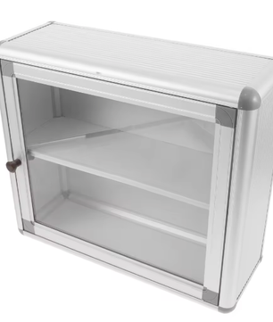 Wandgemonteerde Medicijnkast – Aluminium 2-Laags EHBO-Opbergdoos voor Thuis