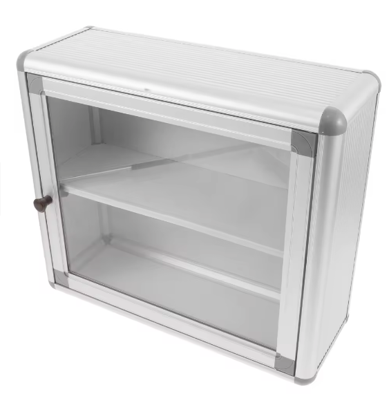 Wandgemonteerde Medicijnkast – Aluminium 2-Laags EHBO-Opbergdoos voor Thuis