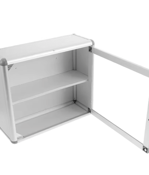 Wandgemonteerde Medicijnkast – Aluminium 2-Laags EHBO-Opbergdoos voor Thuis