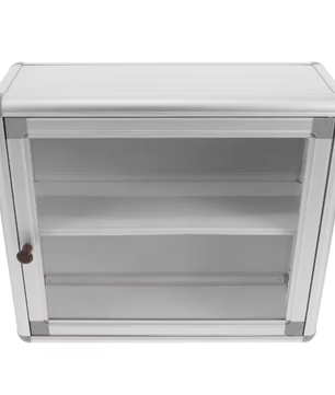 Wandgemonteerde Medicijnkast – Aluminium 2-Laags EHBO-Opbergdoos voor Thuis