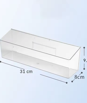 Wandgemonteerde Ponsvrije Opbergdoos – Transparante Medicijn- en Accessoirebox met Grote Capaciteit