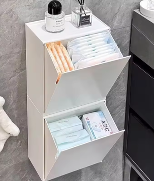 Wandgemonteerde Opbergdoos – Multifunctioneel Niet-Geperforeerd Opbergrek voor Thuis