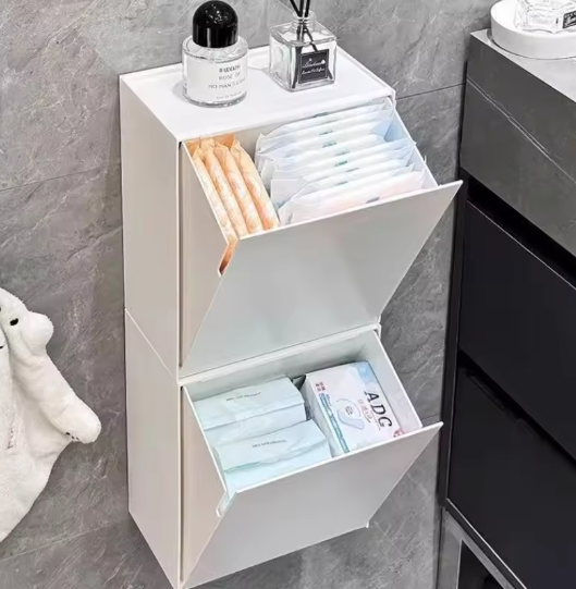 Wandgemonteerde Opbergdoos – Multifunctioneel Niet-Geperforeerd Opbergrek voor Thuis